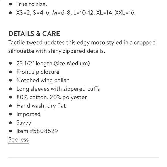 BlankNYC White Tweed Moto Biker Jacket - Picture 8 of 8